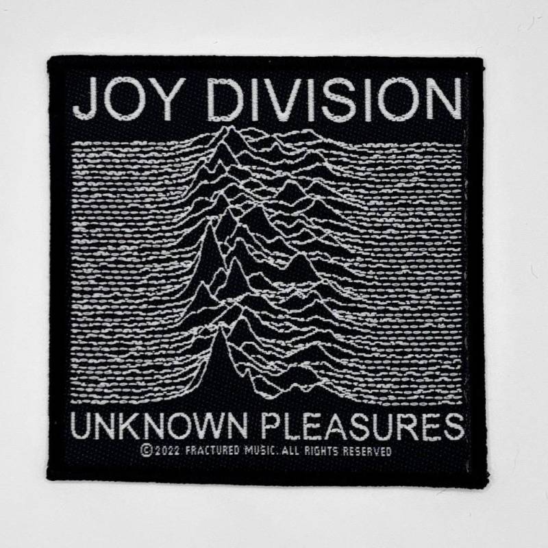 Joy Division Aufnäher - Unknown Pleasures 10 X cm Gewebter Patch Post-Punk Klassiker von 404patches