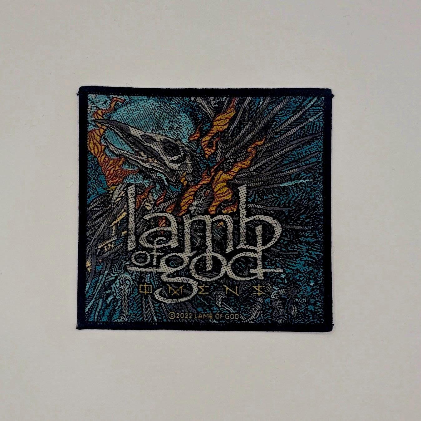 Lamb Of God Aufnäher - Omens Album Patch 9, 5x10 cm Zum Annähen Metal von 404patches