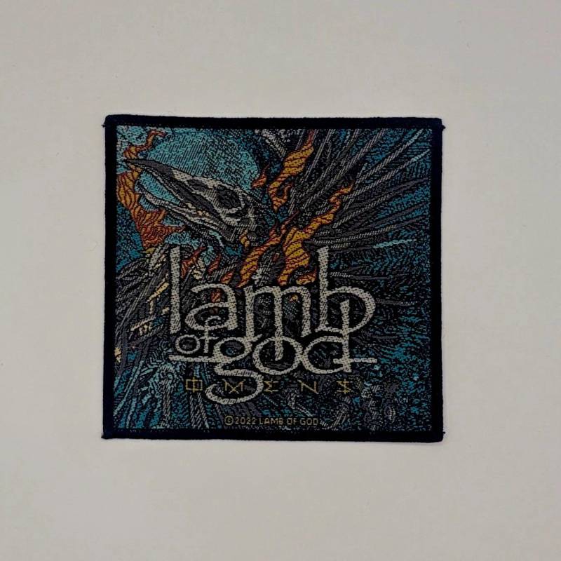 Lamb Of God Aufnäher - Omens Album Patch 9, 5x10 cm Zum Annähen Metal von 404patches