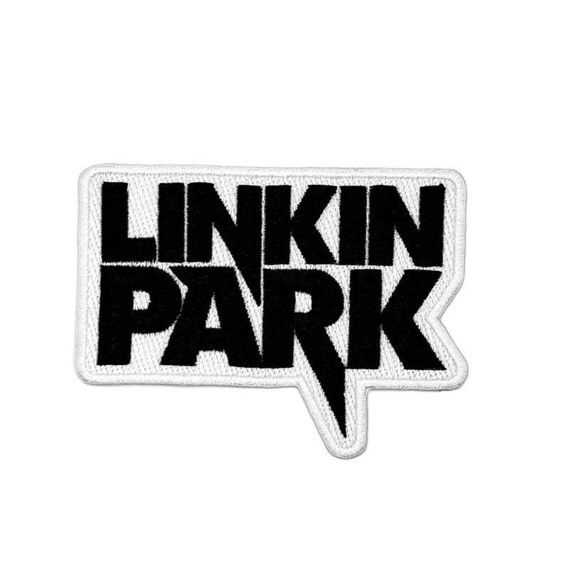 Linkin Park Aufnäher - Schwarzes Logo Auf Weiß | 9, 5 × 7 cm Zum Aufbügeln von 404patches