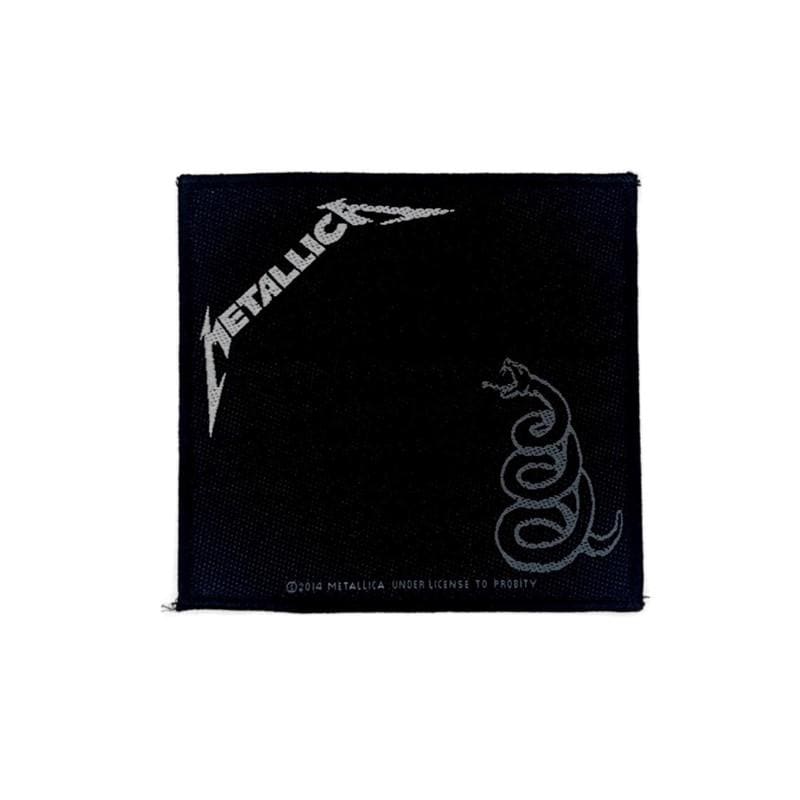 Metallica Aufnäher - Black Album Schlangen Patch 10x10 cm Zum Annähen von 404patches