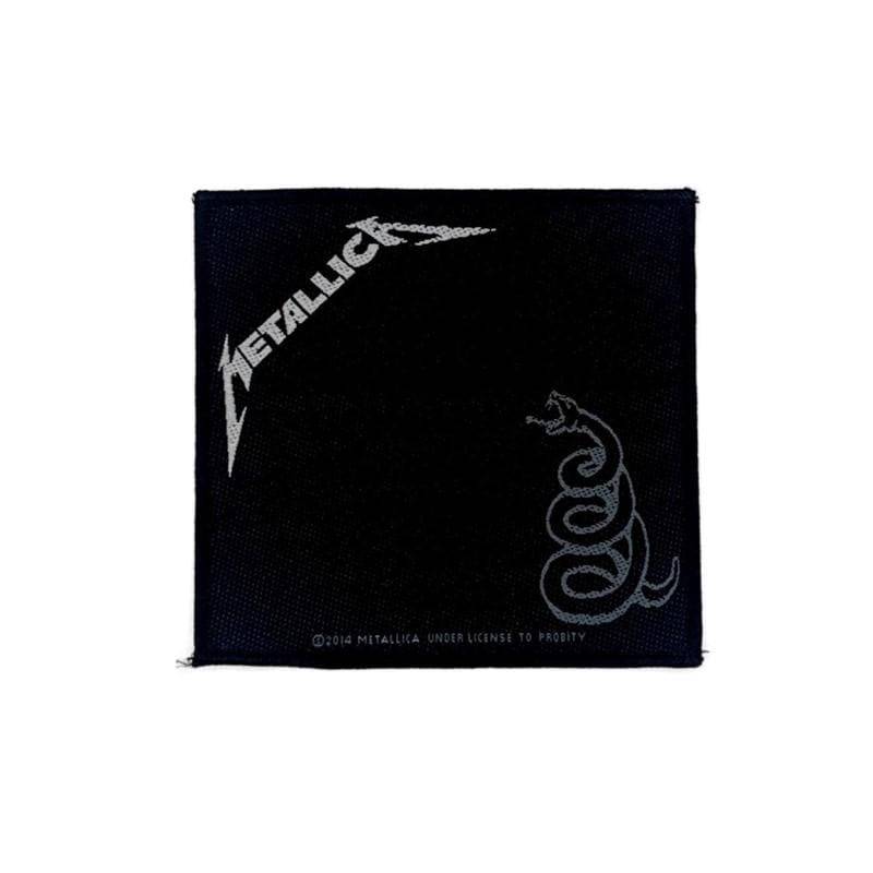 Metallica Aufnäher - Black Album Schlangen Patch 10x10 cm Zum Annähen von 404patches