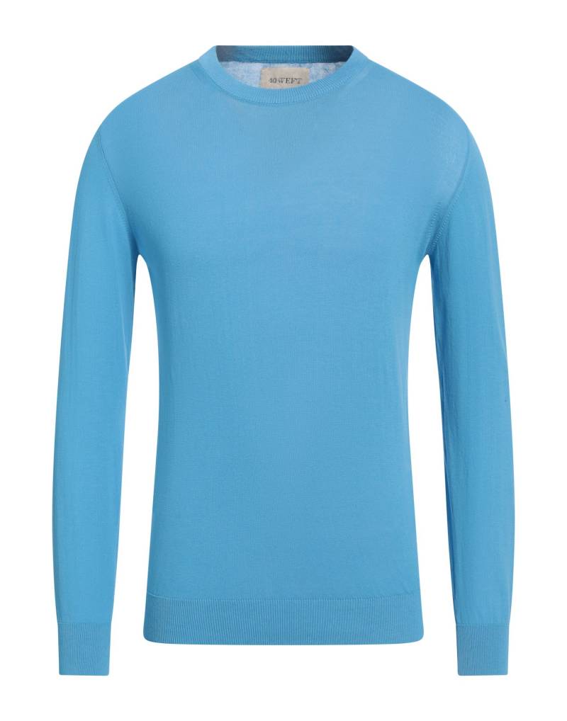 40WEFT Pullover Herren Azurblau von 40WEFT
