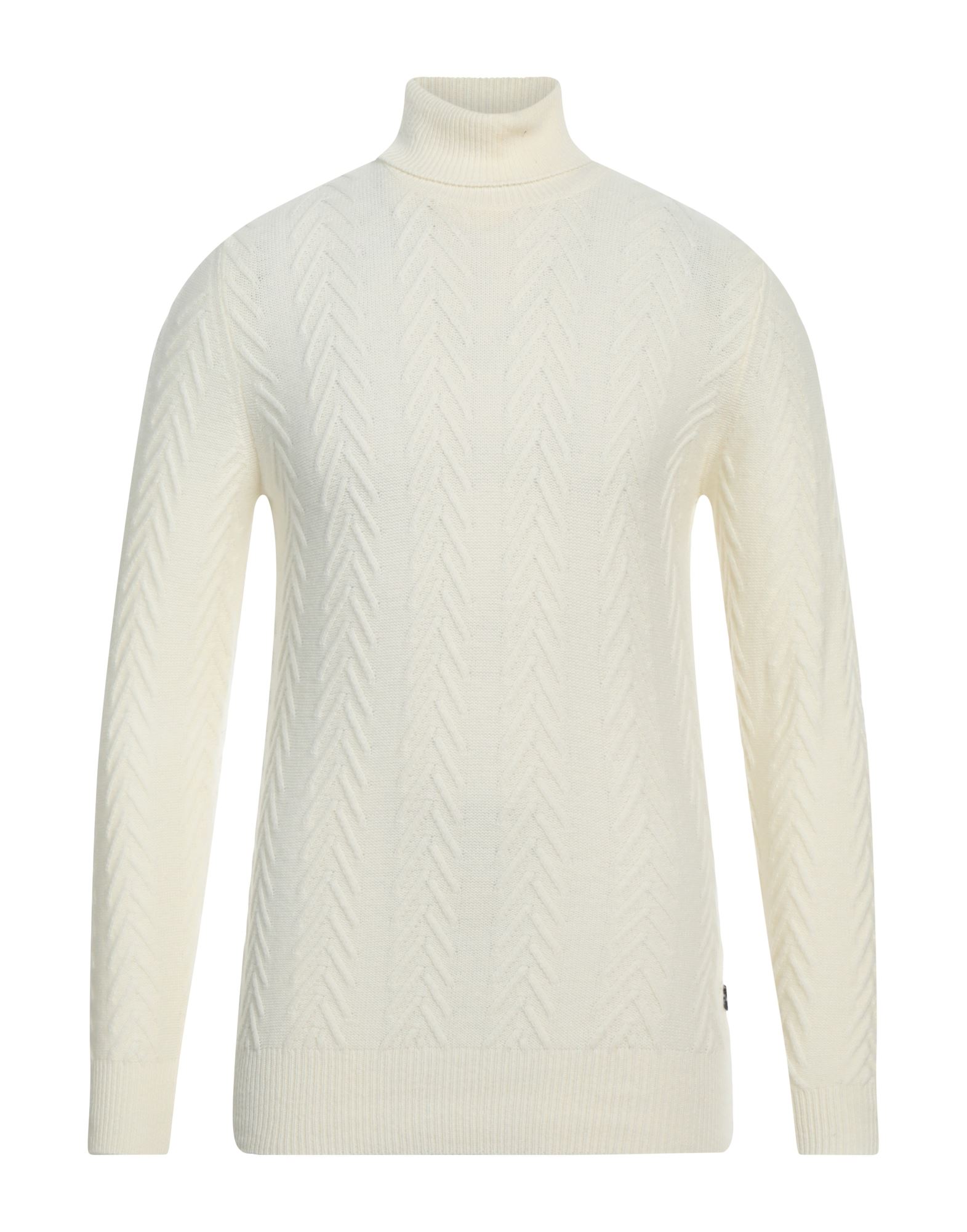 40WEFT Rollkragenpullover Herren Off white von 40WEFT