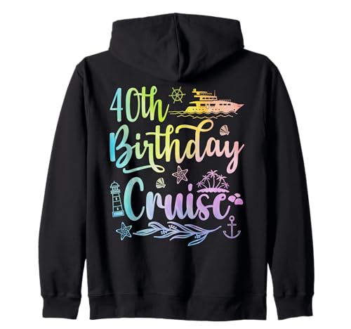 Kreuzfahrt zum 40. Geburtstag Lustiges 40 Jahre altes Cruise Squad für Damen Kapuzenjacke Kreuzfahrt zum 40. Geburtstag Lustiges 40 Jahre altes Cruise Squad für Damen Kapuzenjacke von 40th Birthday Cruise Funny 40 Years Old Cruise