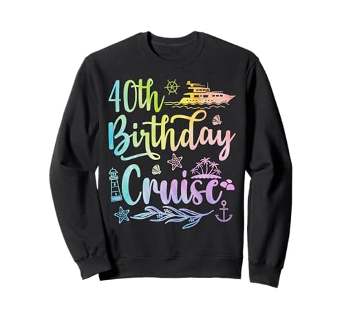 Kreuzfahrt zum 40. Geburtstag Lustiges 40 Jahre altes Cruise Squad für Damen Sweatshirt Kreuzfahrt zum 40. Geburtstag Lustiges 40 Jahre altes Cruise Squad für Damen Sweatshirt von 40th Birthday Cruise Funny 40 Years Old Cruise