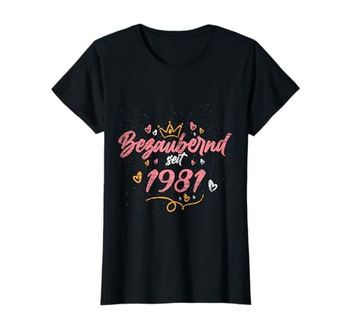 Bezaubernd seit 1981 Geschenk Frauen 41. Geburtstag T-Shirt Bezaubernd seit 1981 Geschenk Frauen 41. Geburtstag T-Shirt von 41 Jahre alt Geburtstag Geschenk Frauen 1981