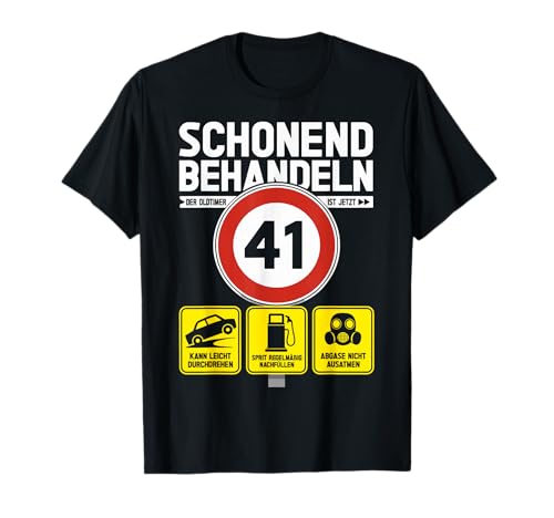 41 Geburtstag Mann Geschenk Männer 41 Jahre Spruch Lustiges T-Shirt 41 Geburtstag Mann Geschenk Männer 41 Jahre Spruch Lustiges T-Shirt von 41. Geburtstag Geschenk Spruch Oldtimer 41 Jahre