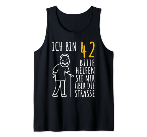 Herren 42er Geburtstag Mann | Ich bin 42 Geburtstag lustig 42 Jahre Tank Top Herren 42er Geburtstag Mann | Ich bin 42 Geburtstag lustig 42 Jahre Tank Top von 42 Jahre alt - 42ter Geburtstag Geschenk m/w