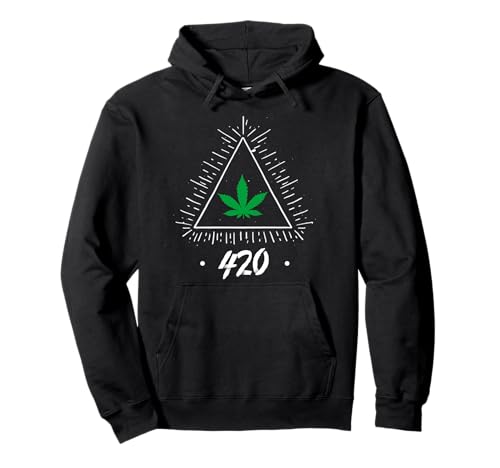 Illuminati 420 Stoner Unkraut Cannabis Groovy Trippy Hippie Pullover Hoodie Illuminati 420 Stoner Unkraut Cannabis Groovy Trippy Hippie Pullover Hoodie von 420 Stoner