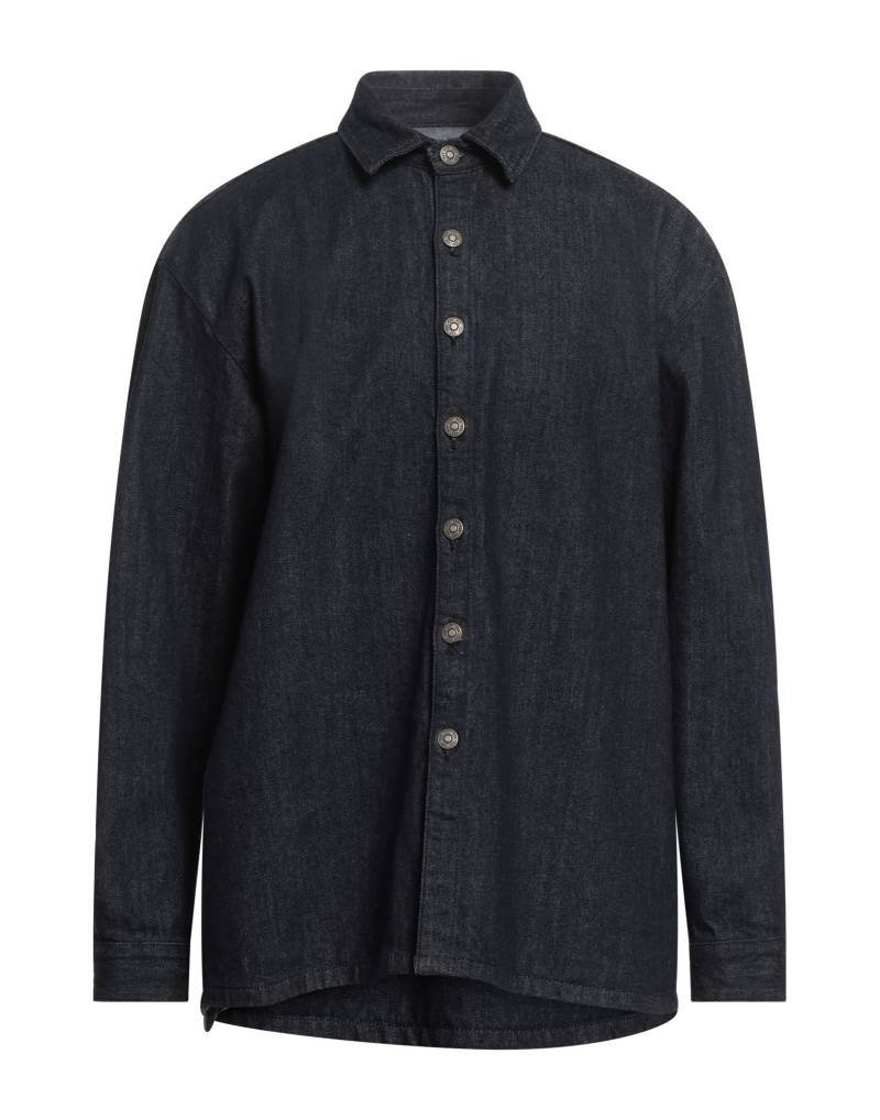 424 FOURTWOFOUR Jeanshemd Herren Blau von 424 FOURTWOFOUR