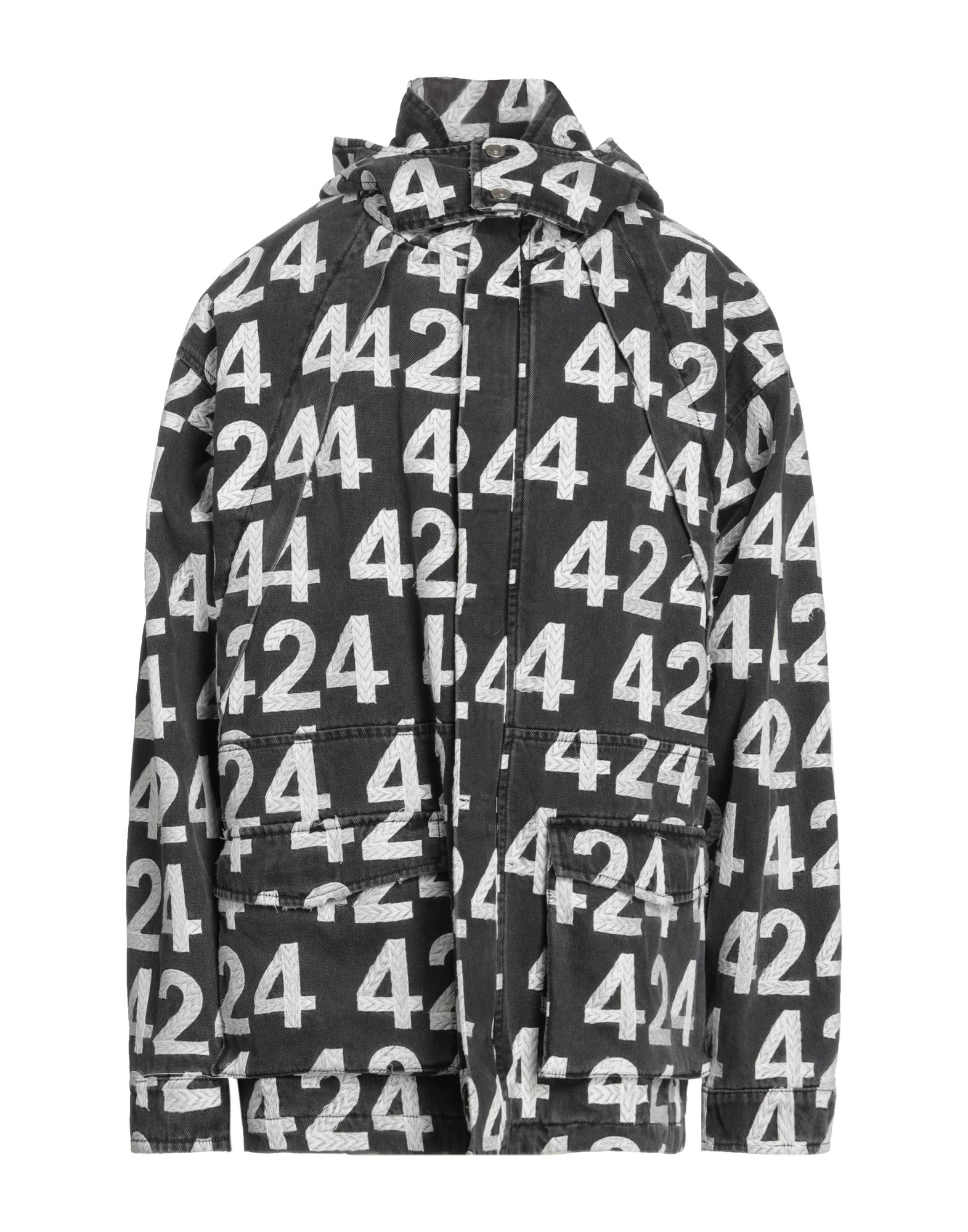 424 FOURTWOFOUR Jacke, Mantel & Trenchcoat Herren Granitgrau von 424 FOURTWOFOUR