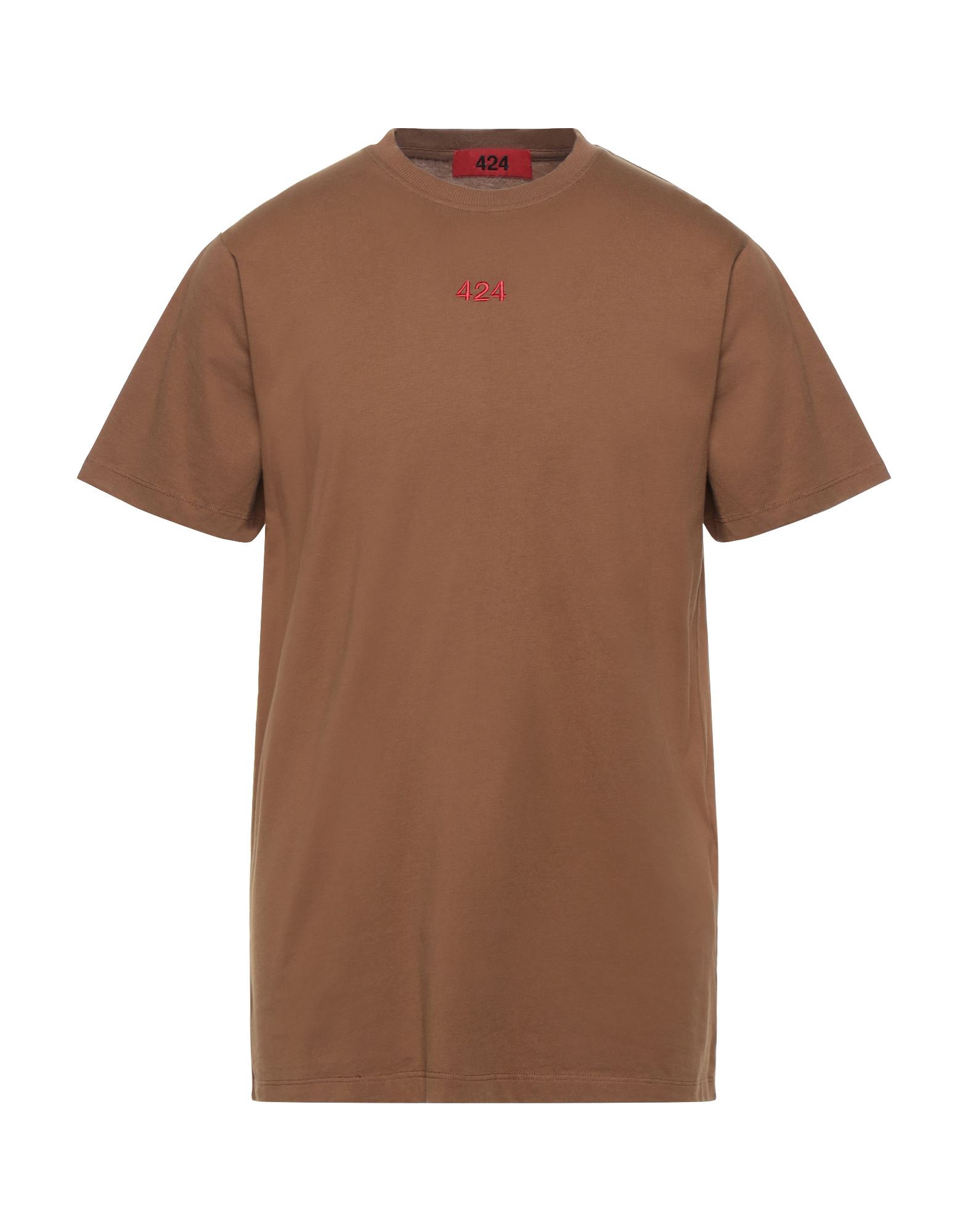 424 FOURTWOFOUR T-shirts Herren Braun von 424 FOURTWOFOUR