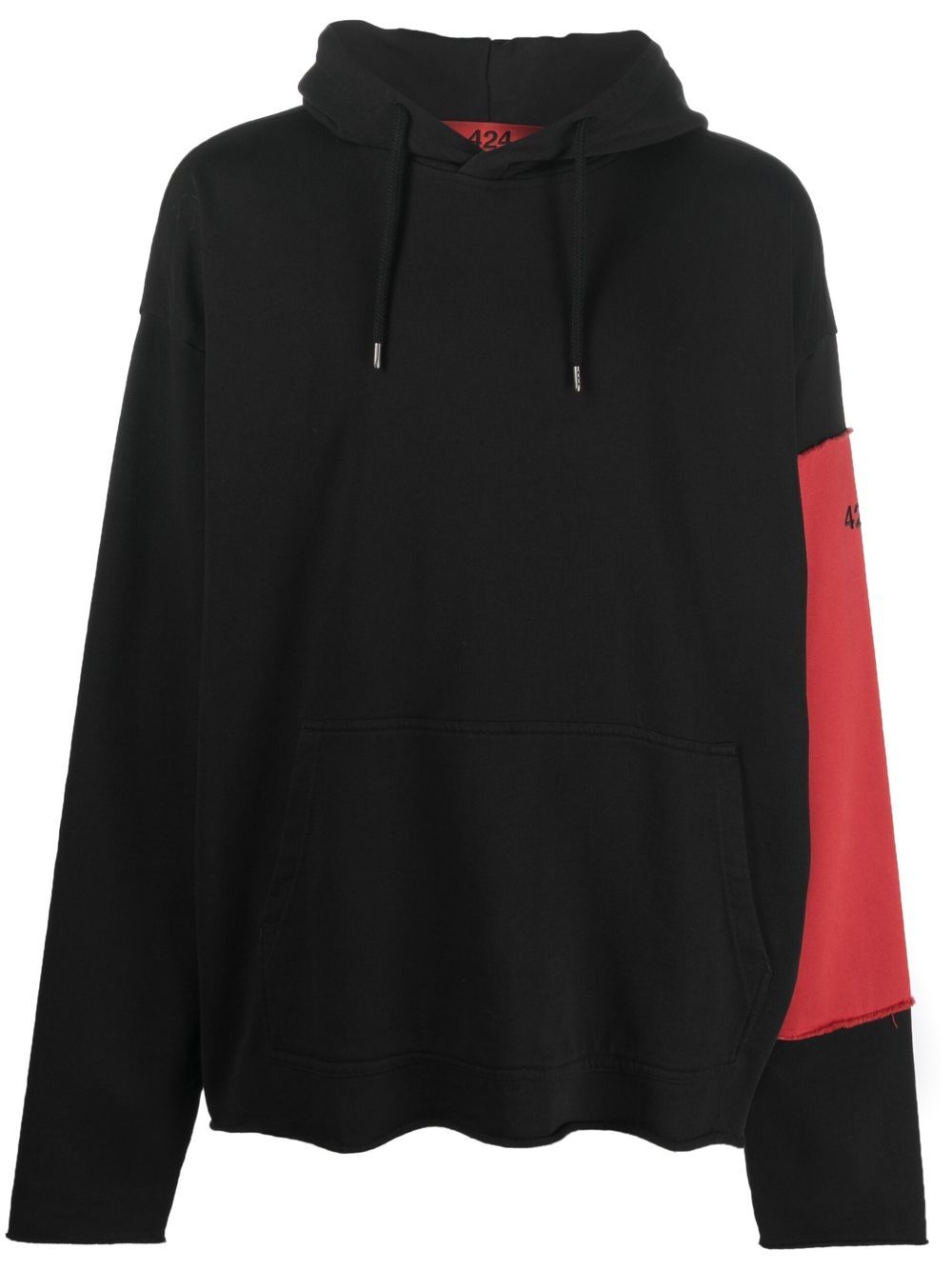 424 Hoodie mit Kordelzug - Schwarz von 424