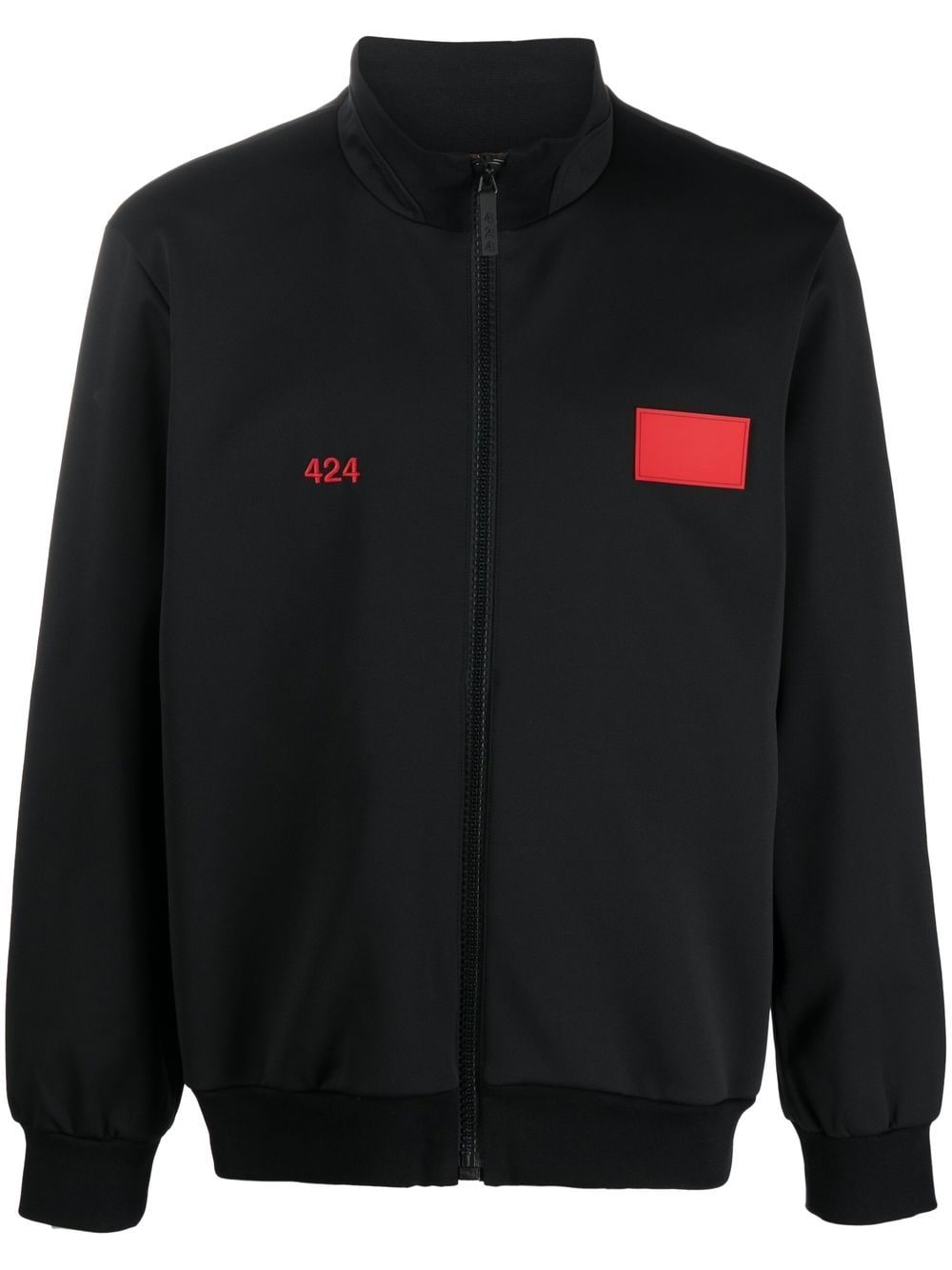 424 Jacke mit Logo-Stickerei - Schwarz von 424