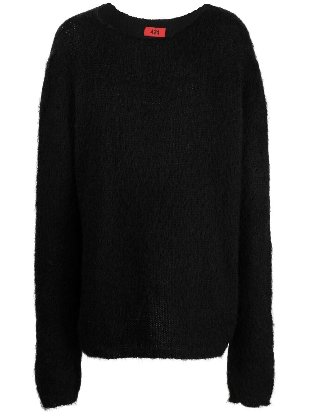 424 Pullover im Oversized-Look - Schwarz von 424