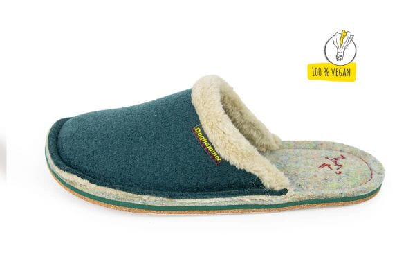 Veganer Kinder Hausschuhe in grün von Doghammer - nachhaltig & fair produziert "29" von 4251414216716