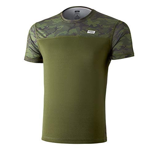 42K RUNNING Herren Technisches Shirt 42k Mimet Kurzarm Hemd, grün, M von 42K RUNNING