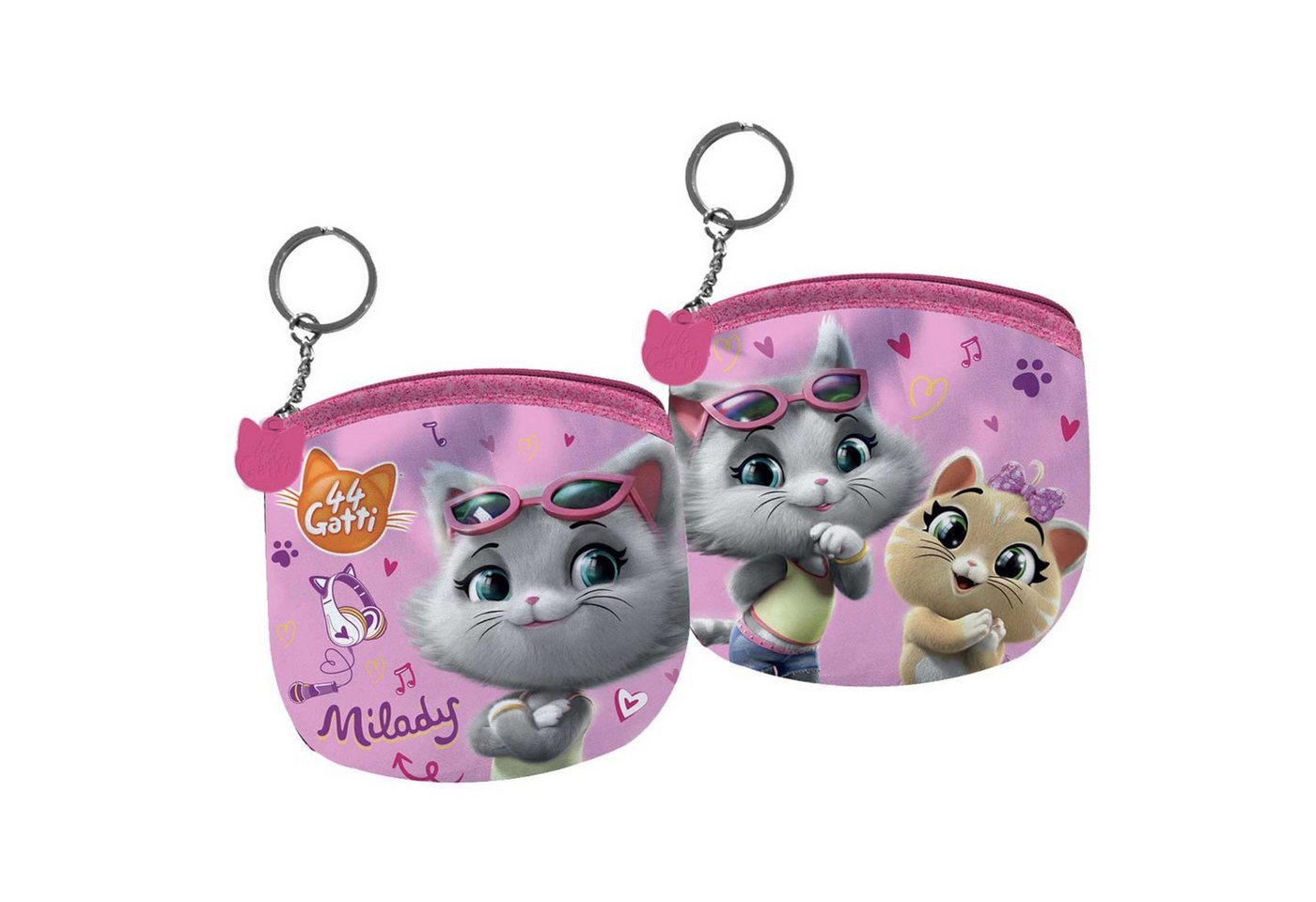 44 Cats Schlüsselanhänger Schlüsselanhänger-Geldbörse – Praktisch und stylisch für Kinder (1-tlg) von 44 Cats