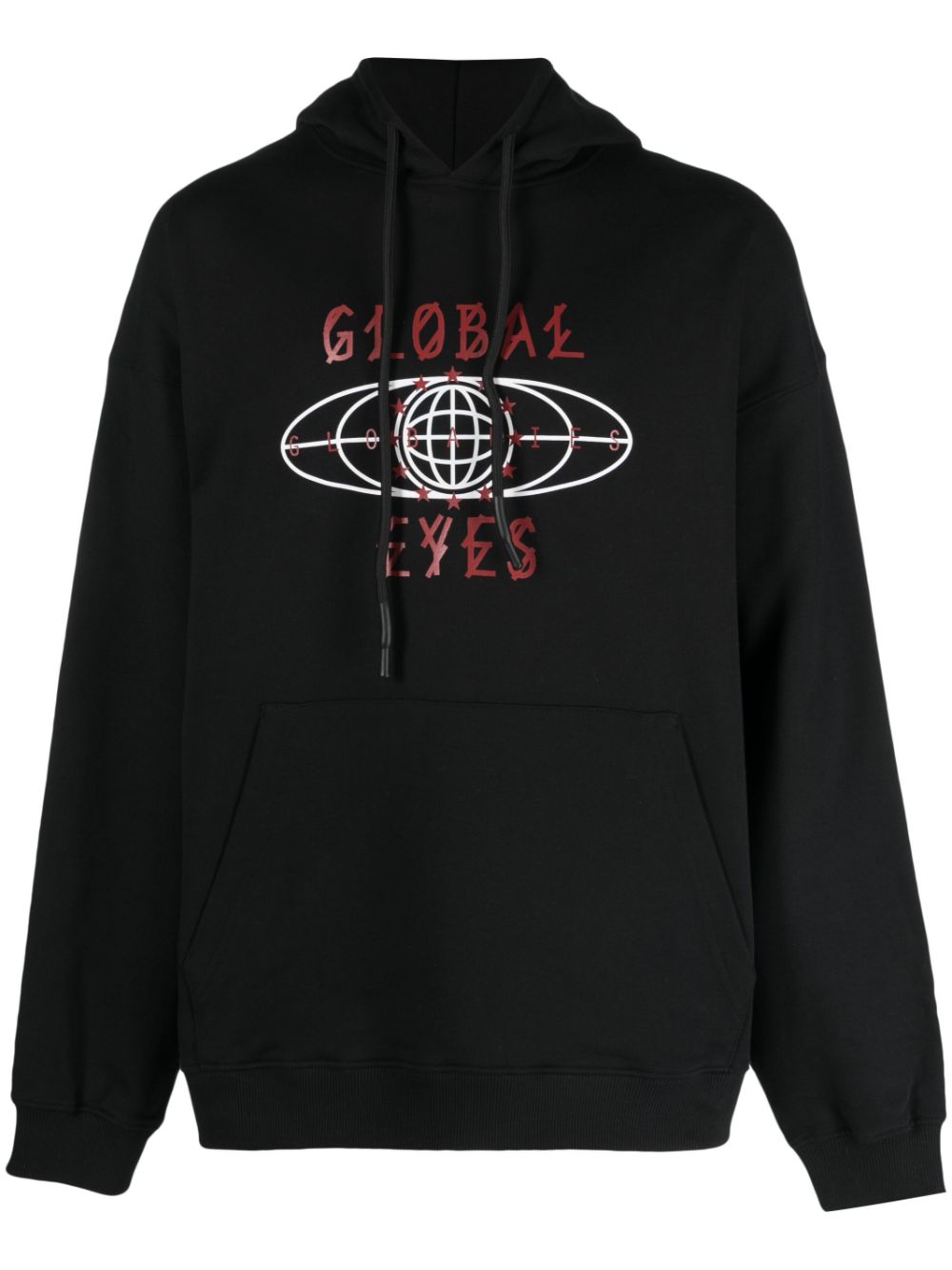 44 LABEL GROUP Hoodie mit grafischem Print - Schwarz von 44 LABEL GROUP