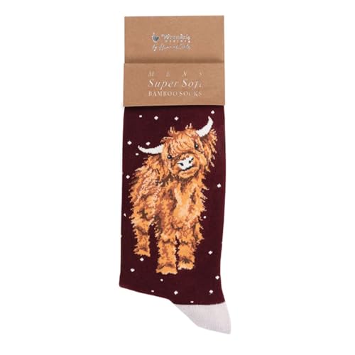 Wrendale Designs Herren Socken Christ-Rind Highland Kuh | WD-XSOCKM002 von 440s