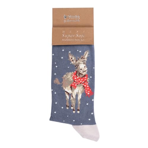 Wrendale Designs Herren Socken Weihnachts-Esel | WD-XSOCKM003 von 440s