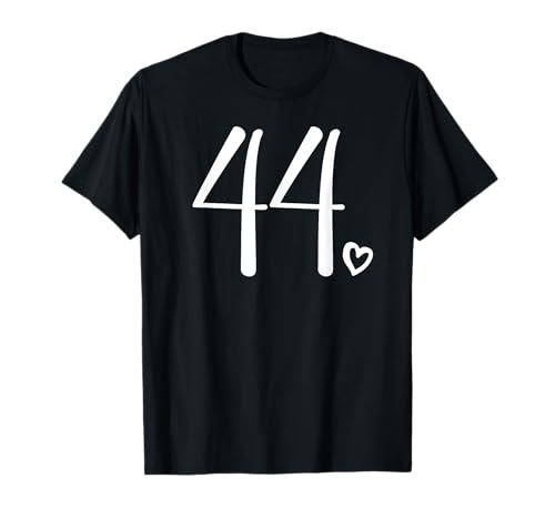 Nummer 44 Vierzig für Frauen 44 Jahre alt 44. Geburtstag T-Shirt von 44th Birthday Gifts by Art Like Wow