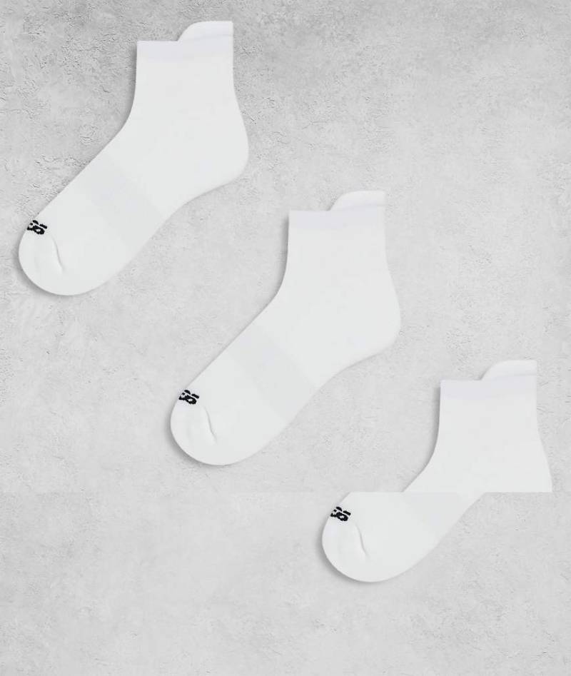 4505 - 3er-Pack schnelltrocknende Lauf-/Sneaker-Socken in Weiß mit Fußgewölbestütze von 4505