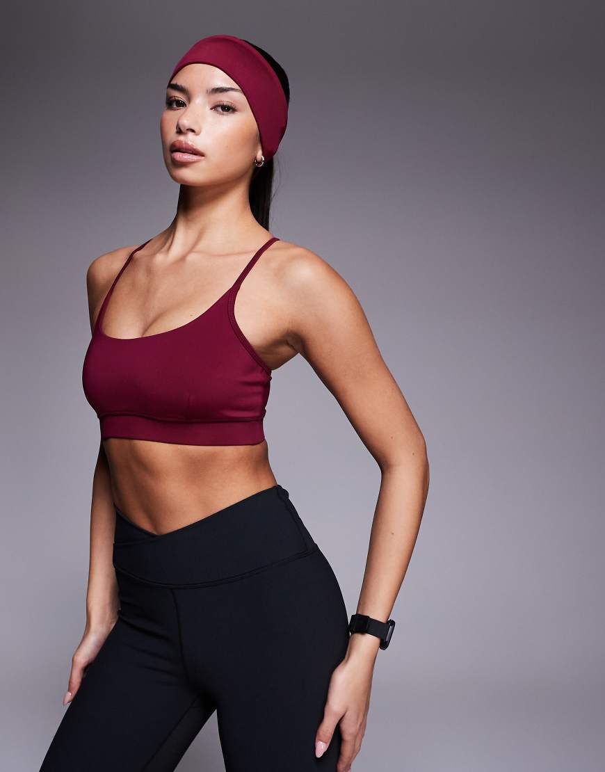 4505 - Active - Sport-BH in Kirschrot mit mittlerer Stützfunktion und verstellbaren Trägern von 4505