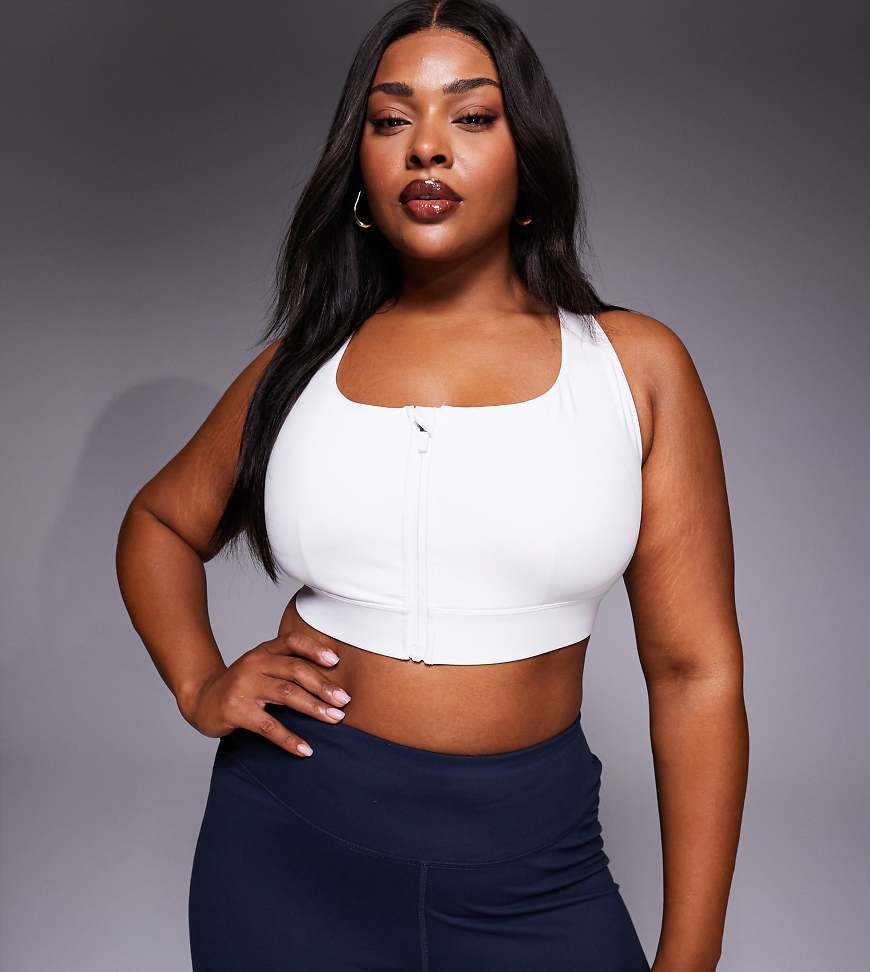 4505 Curve - Icon Active - Sport-BH in Weiß mit hoher Stützfunktion und herausnehmbarer Polsterung von 4505