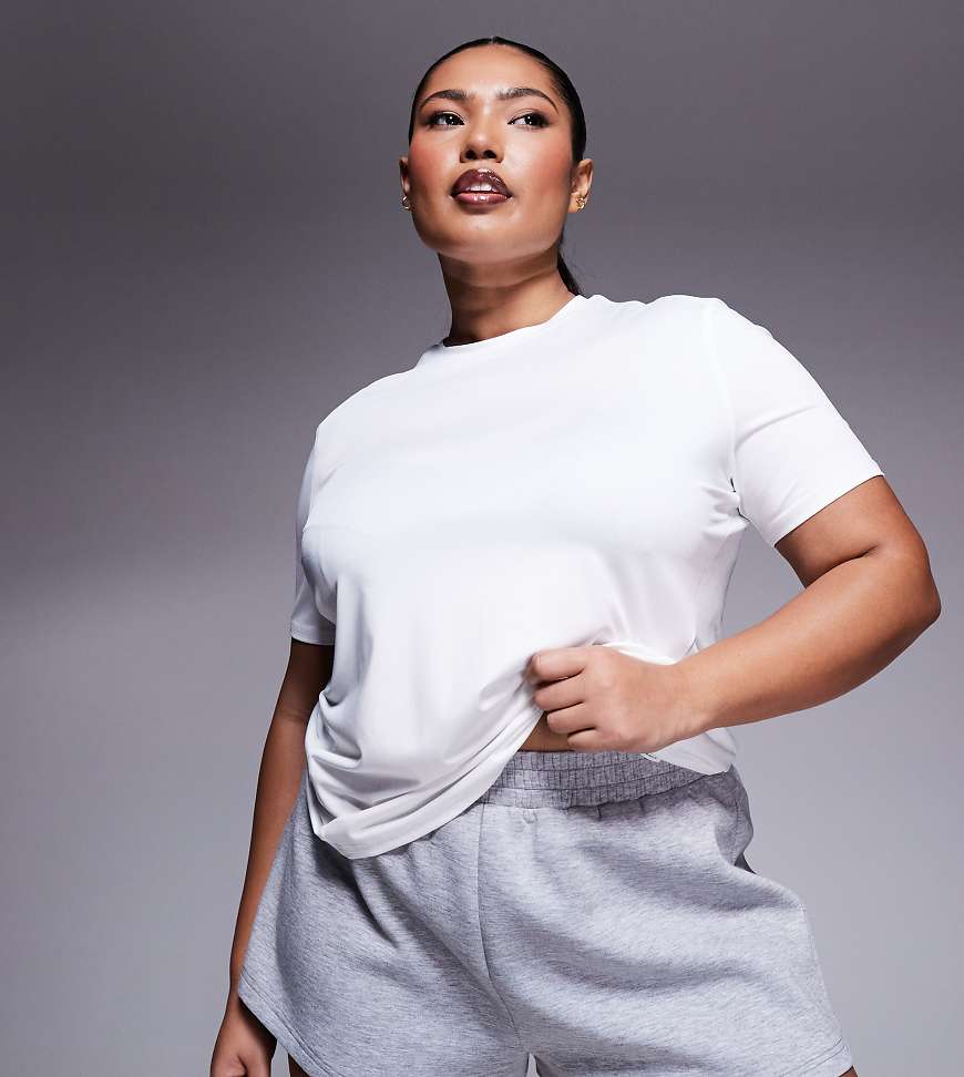 4505 Curve - Icon - Sport-Sweatshorts in Grau meliert 4505 Curve - Icon - Sport-Sweatshorts in Grau meliert von 4505