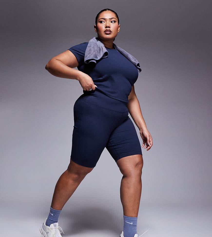 4505 Curve - Icon - Weiche Leggings-Shorts in Mitternachts-Marineblau, 20 cm Schrittlänge von 4505