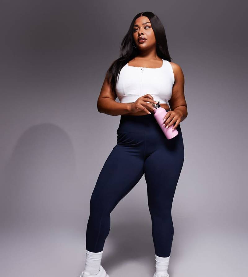 4505 Curve - Icon - Weiche Yoga-Leggings in Mitternachts-Marineblau mit hohem Bund von 4505