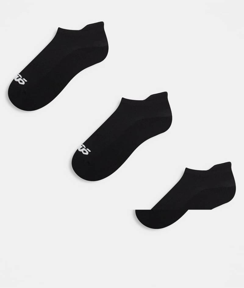 4505 - Icon - 3er-Pack schnelltrocknende Sneaker-Sportsocken in Schwarz von 4505