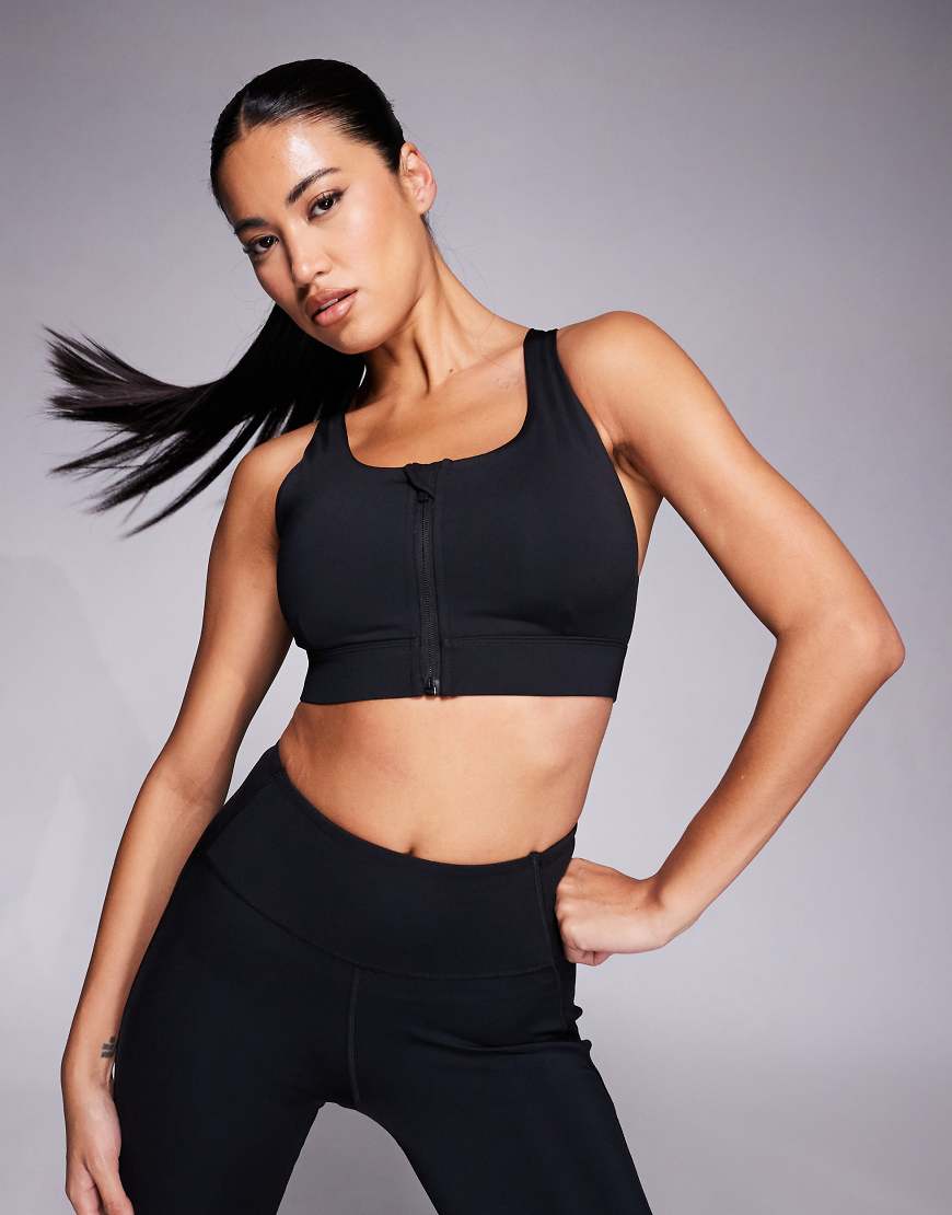 4505 - Icon - Active - Sport-BH mit hoher Stützfunktion und herausnehmbarer Polsterung in Schwarz von 4505