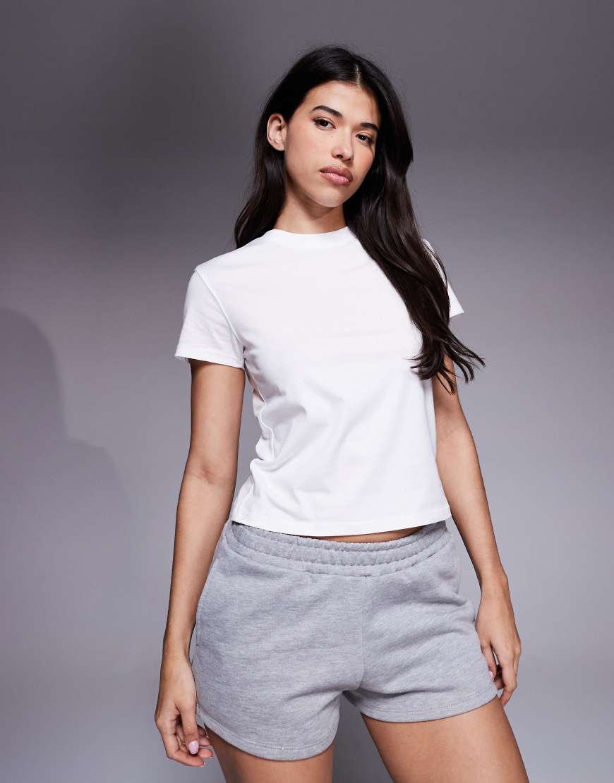 4505 - Icon - Kastiges T-Shirt aus schnell trocknender Baumwolle in Weiß von 4505