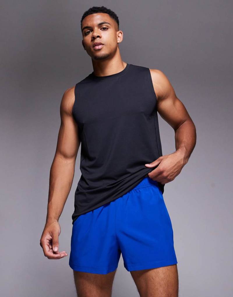 4505 - Icon - Schnelltrocknende Lauf-Shorts in Kobaltblau mit Handytasche hinten und Markenlogo, 8 cm Schrittlänge von 4505