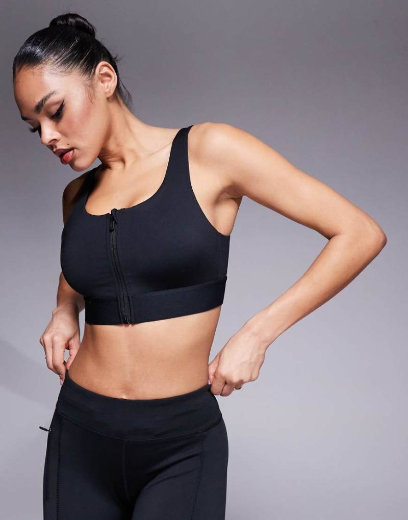 4505 - Icon - Sport-BH in Schwarz mit hoher Stützfunktion, herausnehmbaren Polstern und verstellbaren Trägern von 4505