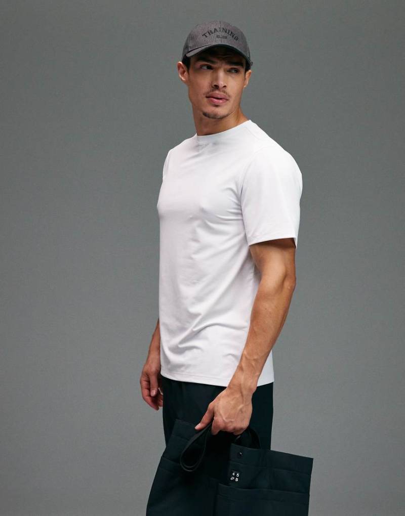 4505 - Icon - Sport-T-Shirt aus schnelltrocknendem Netzstoff in Weiß von 4505