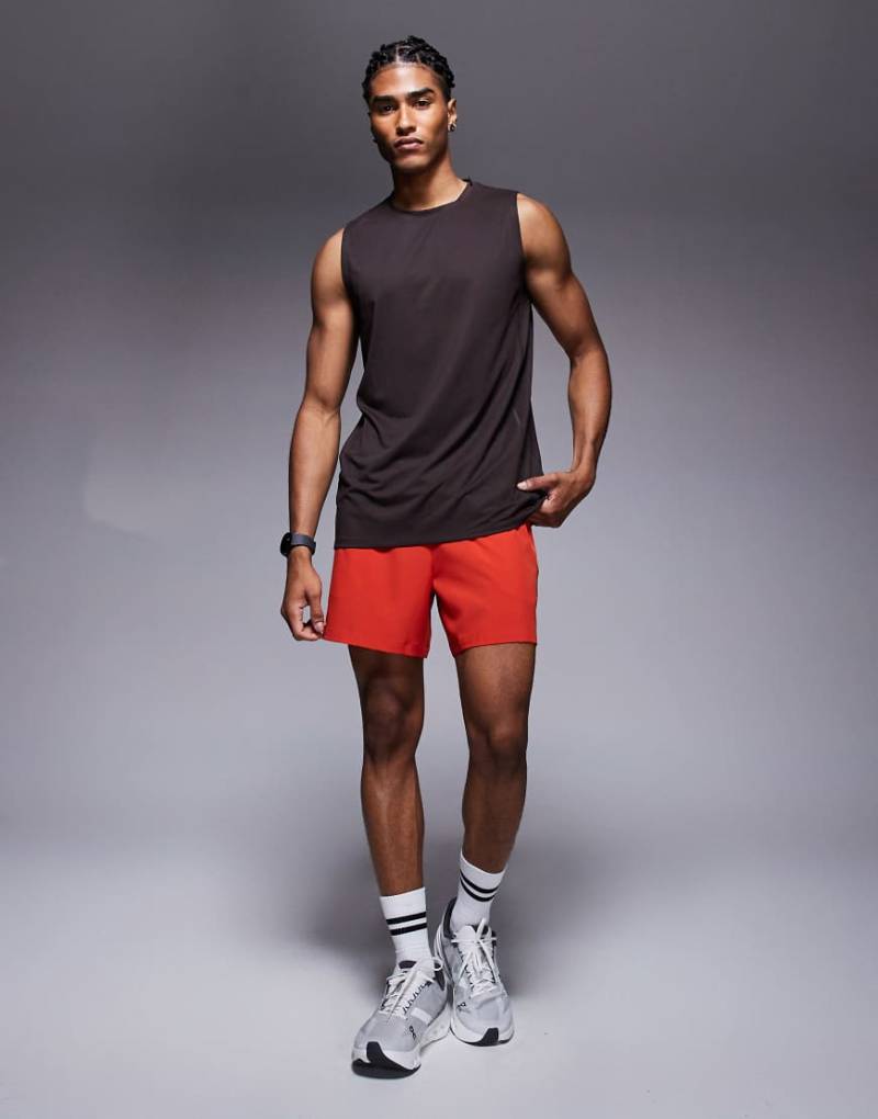 4505 - Icon - Sport-Tanktop aus schnelltrocknendem Netzstoff in Kaffeebraun von 4505