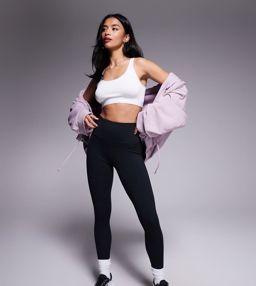 4505 Petite - Icon - Weiche Yoga-Leggings in Schwarz mit hohem Bund von 4505