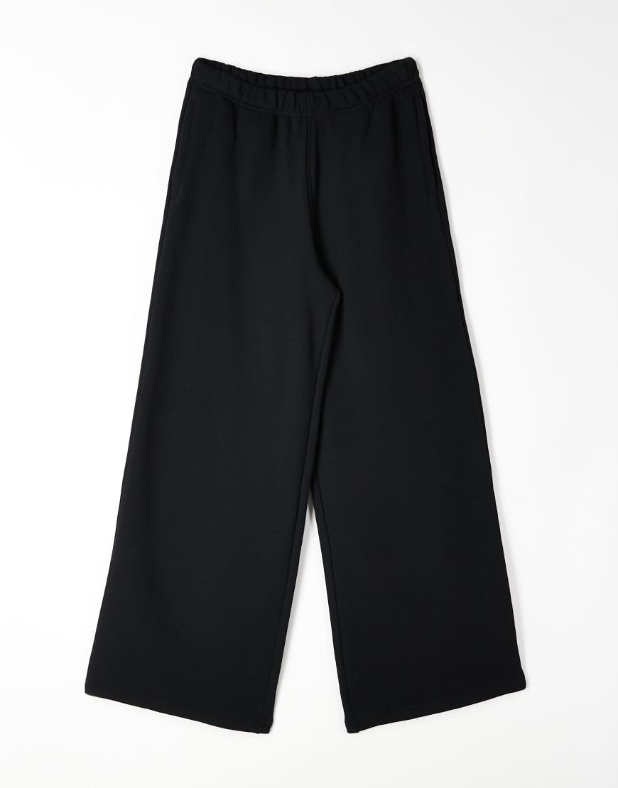 4505 - Rest Day - Schwere Super-Oversize-Jogginghose aus Baumwolle in verwaschenem Schwarz mit Reißverschlusstaschen, 440 g/m² von 4505