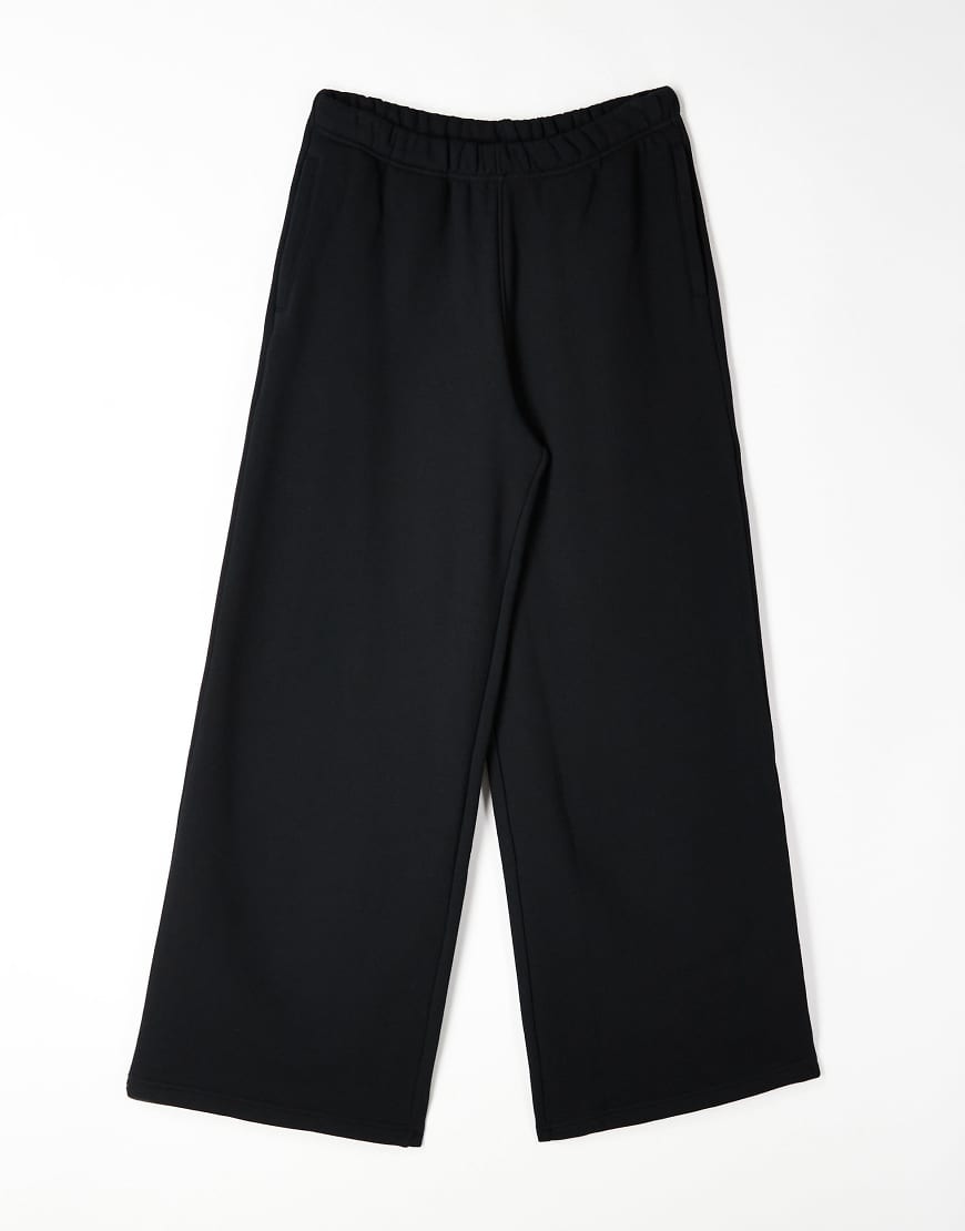 4505 - Rest Day - Schwere Super-Oversize-Jogginghose aus Baumwolle in verwaschenem Schwarz mit Reißverschlusstaschen, 440 g/m² von 4505