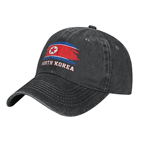 452 Damen Herren Baseball Kappe Mütze Nordkorea-Flagge Koreanisch Baseball Cap Verstellbar Outdoor Hut Vintage Baseballmütze Für Sport Laufen Reisen von 452