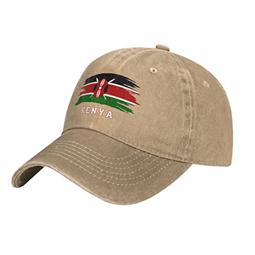 452 Damen Herren Snapback Kappe Kenia-Flagge Kenianer-Land Outdoor Hut Reine Farbe Baseball Cap Leicht Abwaschbar Trucker Kappe Für Laufen Angeln Wander von 452