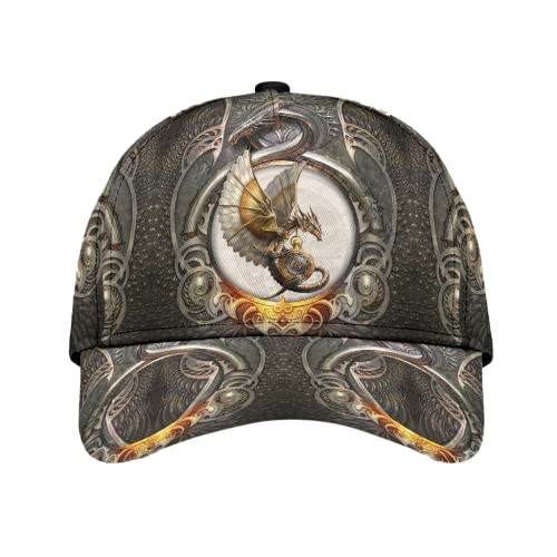 452 Herren Damen Basecap Dungeon-Drache Baseball Kappen Verstellbar Snapback Kappe Vintage Baseball Kappe Mütze Für Draussen Wander Sport von 452