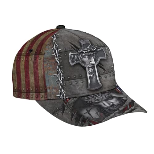 452 Herren Damen Basecap Jesus Kreuz Snapback Kappe Leicht Baseball Kappe Mütze Mode Trucker Kappe Für Angeln Sport Wander von 452