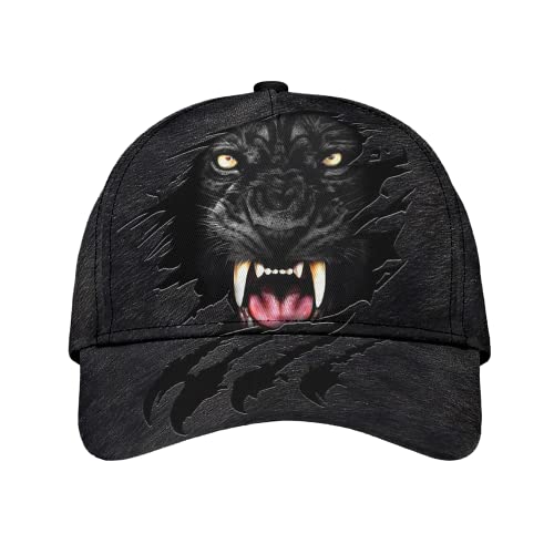 452 Herren Damen Basecap Schwarzer Panther Baseball Cap Verstellbar Trucker Kappe Vintage Snapback Kappe Für Sport Wander Reisen von 452