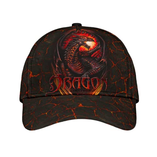 452 Herren Damen Snapback Kappe Dungeon-Drache Baseball Kappe Mütze Leicht Basecap Baumwolle Angeln Hüte Für Sport Laufen Angeln von Lupsty