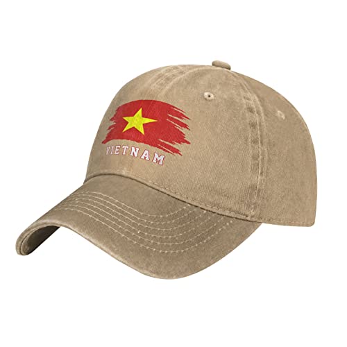 Damen Herren Hip-Hop-Hut Vietnam-Flagge Vietnamesisch Snapback Kappe Mode Baseball Cap Reine Farbe Angeln Hüte Für Sport Laufen Golf von 452